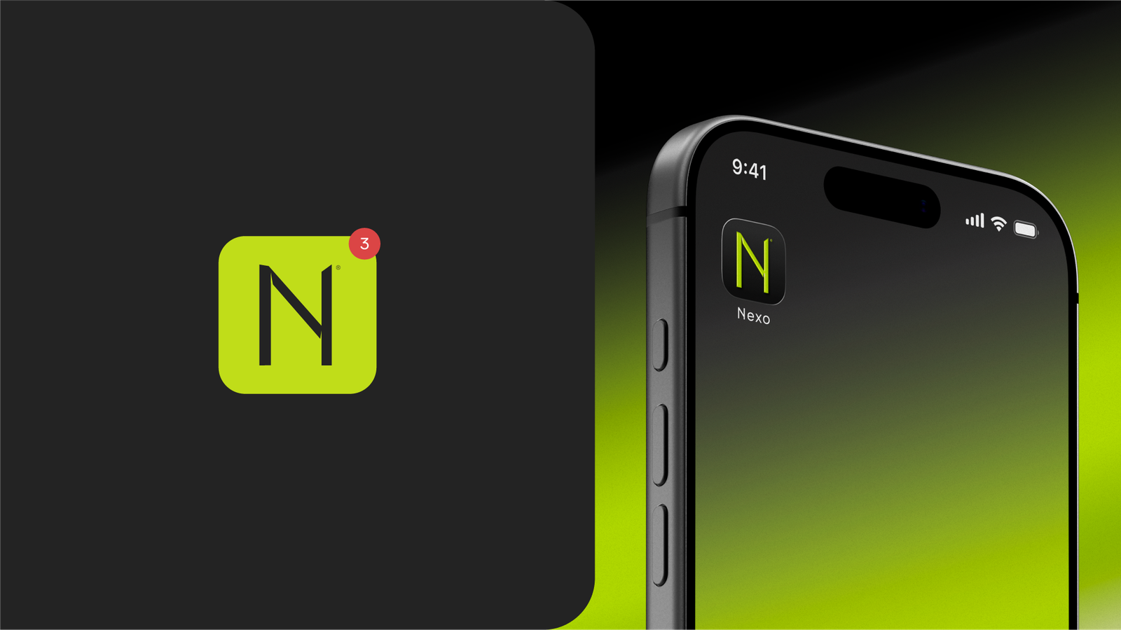 Aplicação digital da identidade Nexo em smartphone